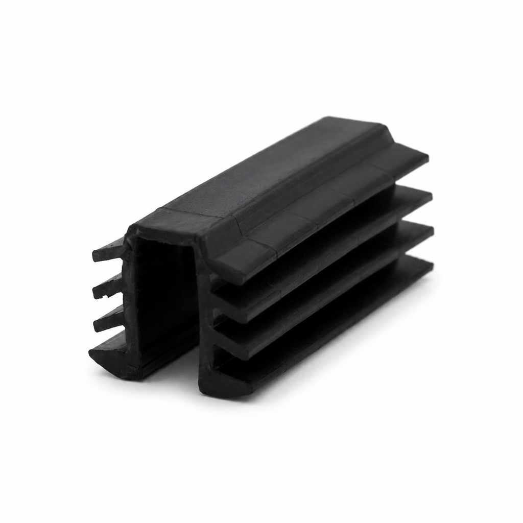Black 4mm Wardrobe Glazing Rubber