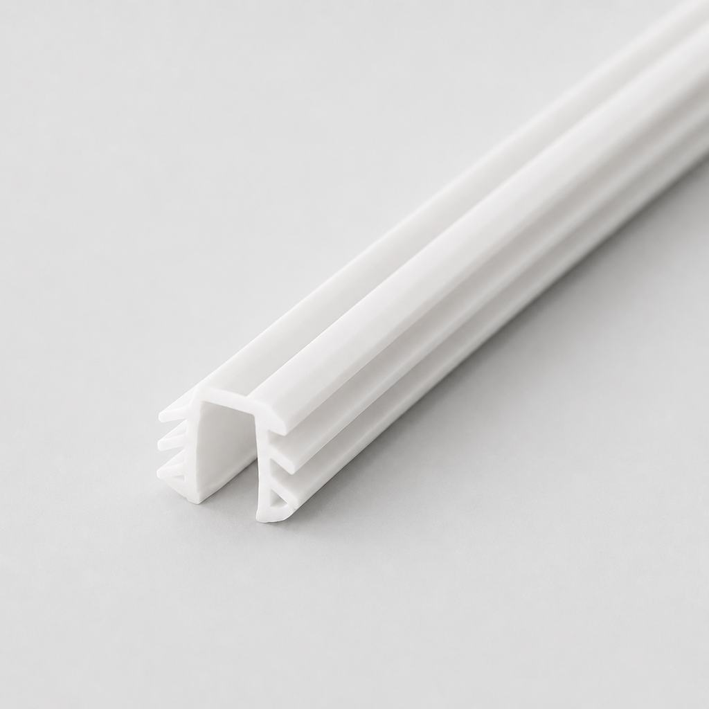 White 4mm Wardrobe Glazing Rubber