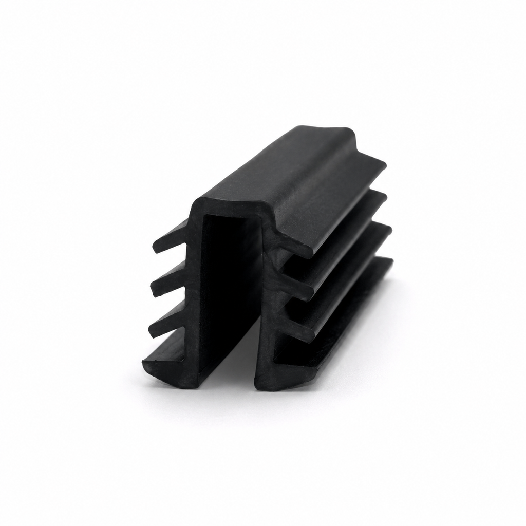Black 4mm Wardrobe Glazing Rubber