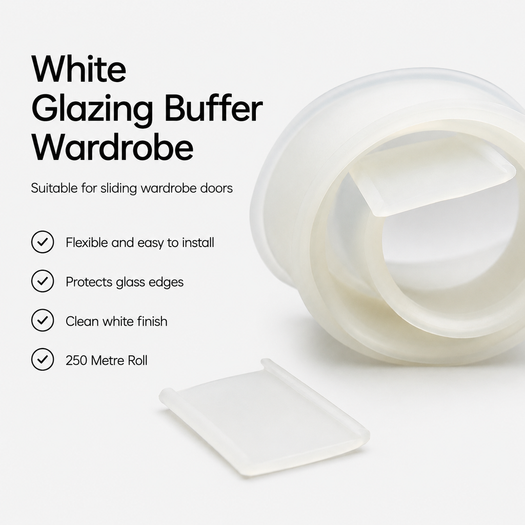 250 Metre White Glazing Buffer Wardrobe