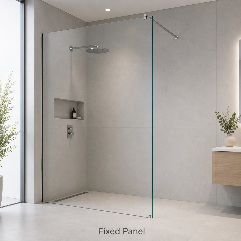 10mm Frameless Glass Square & Inline Shower Screen