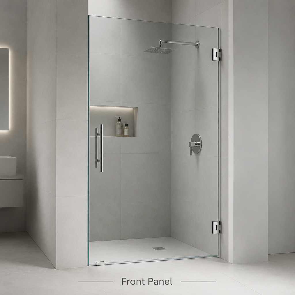 10mm Frameless Glass Square & Inline Shower Screen