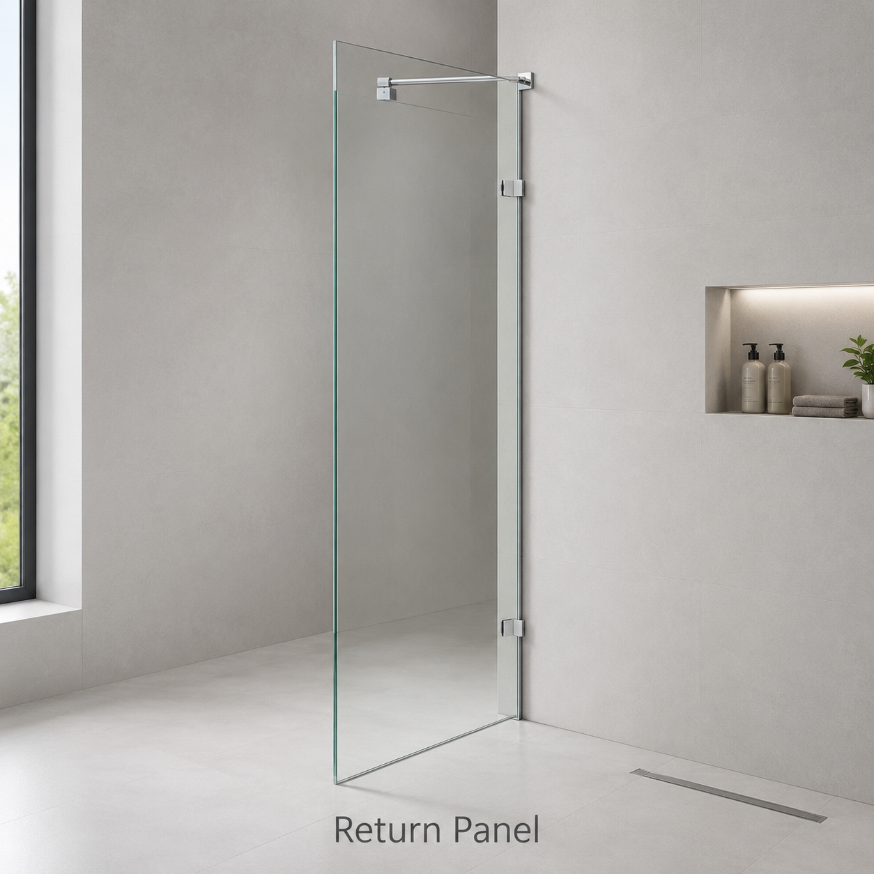10mm Frameless Glass Square & Inline Shower Screen