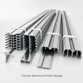 Chrome Wardrobe Aluminium Profile Bulk Package