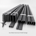 Gun Metal Wardrobe Aluminium Profile Bulk Package